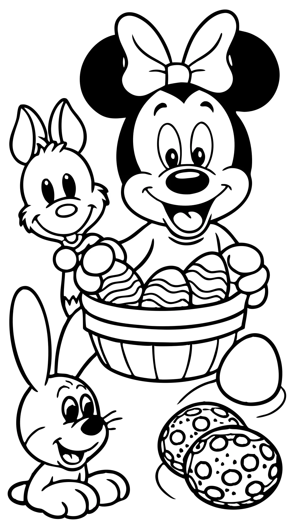 Páginas para colorear de la Pascua de Disney